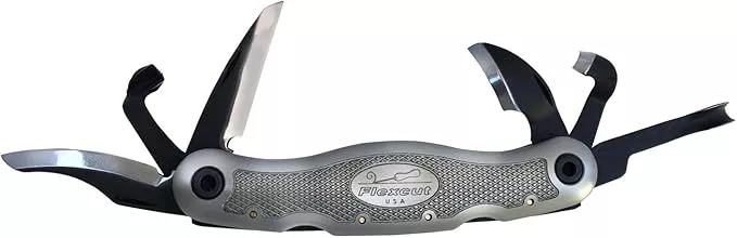 FLEXCUT Left Handed Carvin Jack 2.0, Folding Multi Tool for Woodcarving, Includes 6 Blades, Made in USA | JKNK291