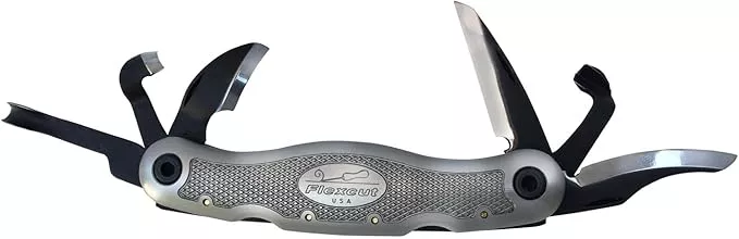 FLEXCUT Right Handed Carvin Jack 2.0, Folding Multi Tool for Woodcarving, Includes 6 Blades, Made in USA, JKN291