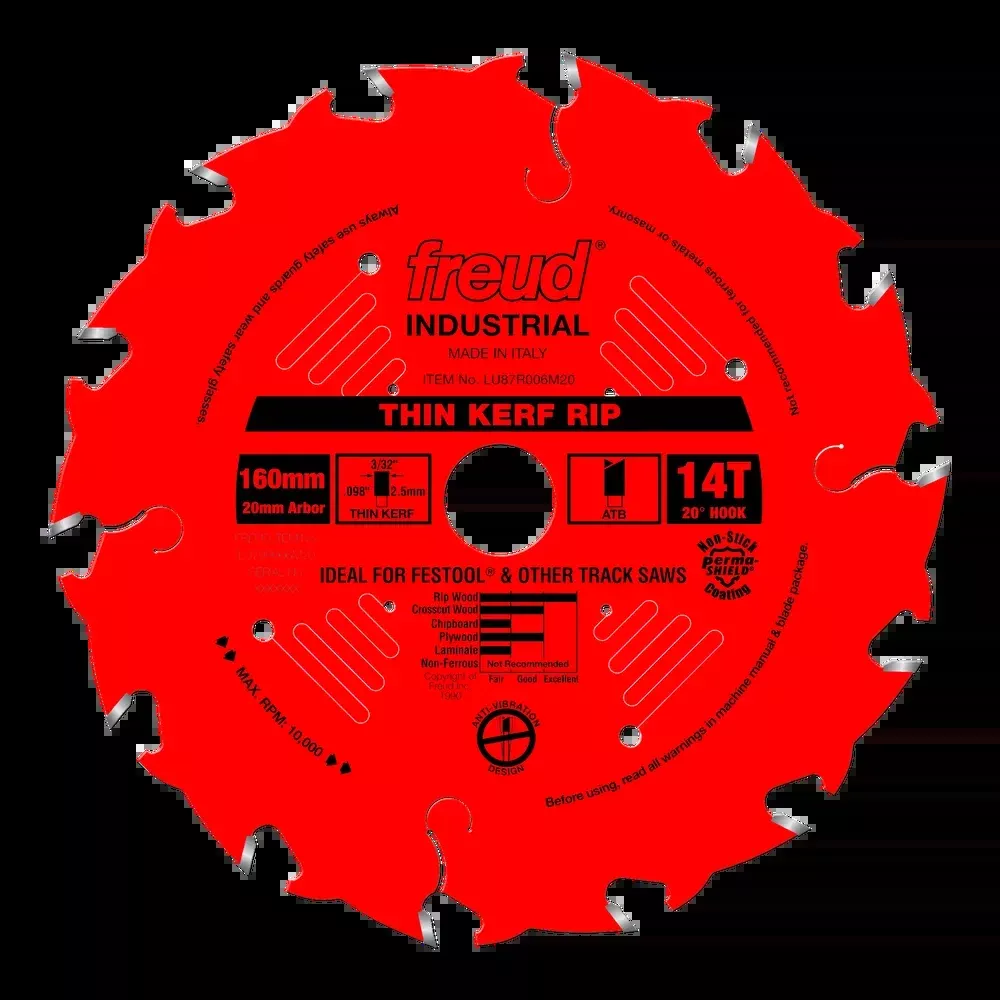 FREUD 160mm Thin Kerf Rip Blade