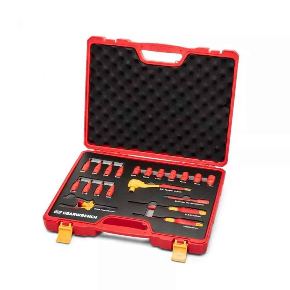 Gearwrench Tools 3/8" Drive VDE Insulated Tool Set (20-Piece) GWVDE20