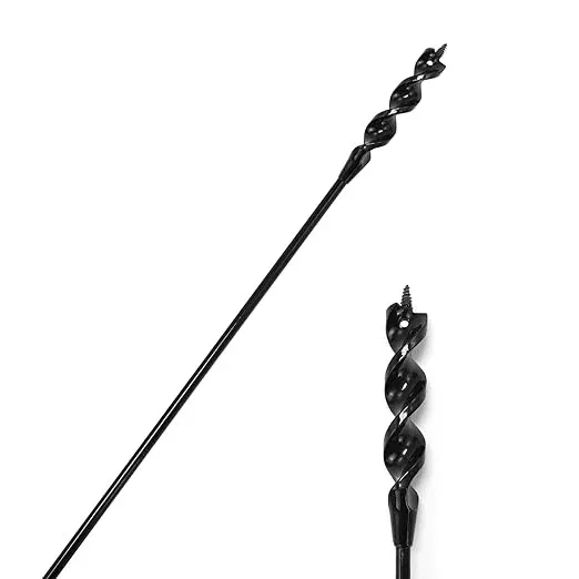 HANSHAN Flexible Installer Drill Bit 54 x 3/4×1/4-Inch Fish Bit for Pulling Wire Through Tight Spaces with Minimal Damage -1 Pack