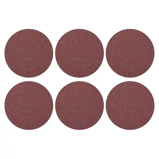 HARFINGTON 10 Pcs 6 Inch Sanding Disc 36 Grit Hook and Loop Sandpaper Random Orbital Sander Pads for Woodworking Automotive Metal Polishing