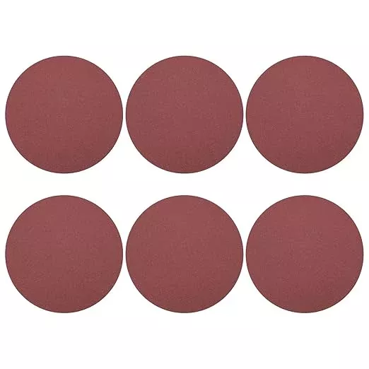 HARFINGTON 10 Pcs 9 Inch Sanding Disc 120 Grit Hook and Loop Sandpaper Random Orbital Sander Pads for Woodworking Automotive Metal Polishing