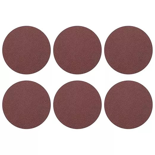 HARFINGTON 20 Pcs 6 Inch Sanding Disc 60 Grit Hook and Loop Sandpaper Random Orbital Sander Pads for Woodworking Automotive Metal Polishing