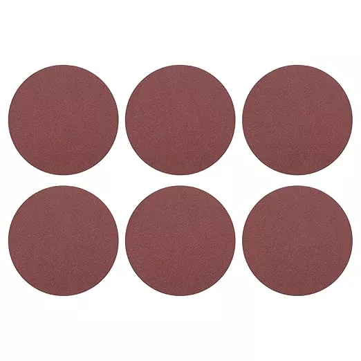 HARFINGTON 30 Pcs 7 Inch Sanding Disc 100 Grit Hook and Loop Sandpaper Random Orbital Sander Pads for Woodworking Automotive Metal Polishing