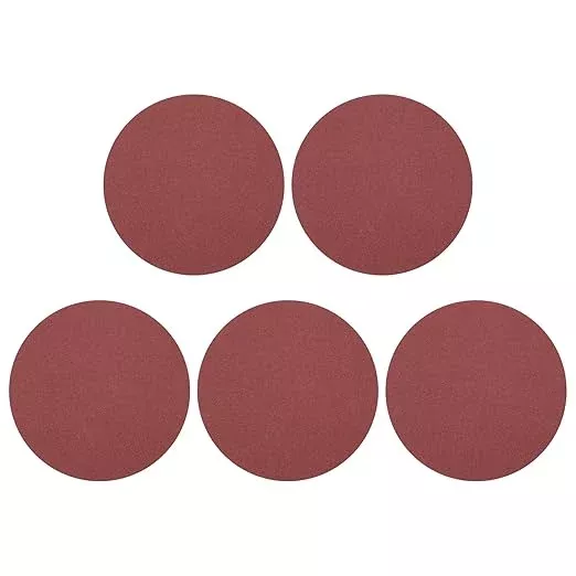 HARFINGTON 5 Pcs 6 Inch Sanding Disc 180 Grit Hook and Loop Sandpaper Random Orbital Sander Pads for Woodworking Automotive Metal Polishing