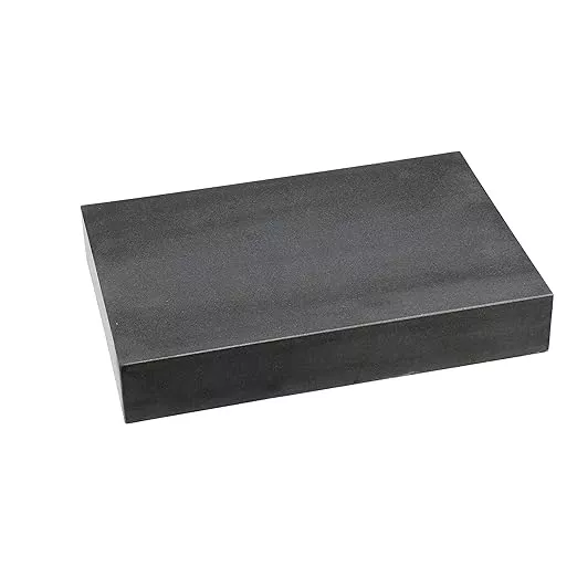 HHIP 4401-1598 12" X 8" X 2" Granite Surface Plate, Grade B, 0 Ledge
