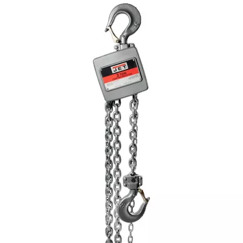 Jet AL100-200-20 2 Ton Aluminum Hand Chain Hoist with 20' of Lift 133220