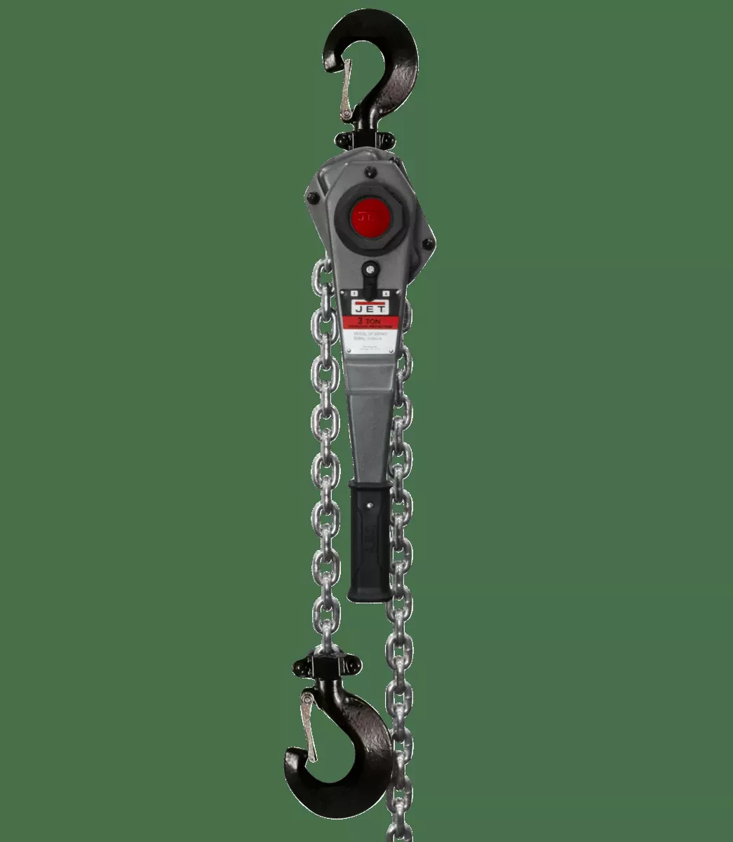 JET JLH Series 3 Ton Lever Hoist w/ Shipyard Hooks