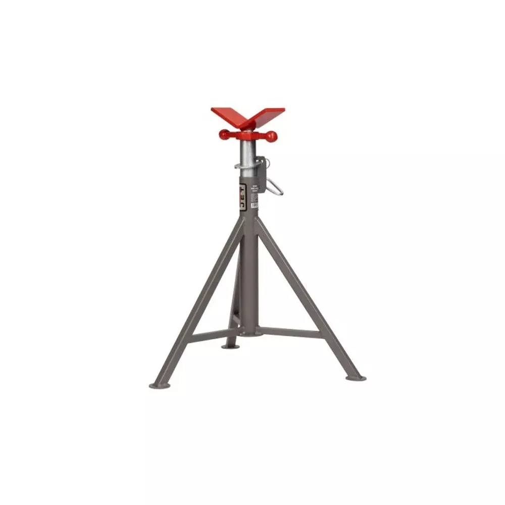 JET Tools Fixed-Leg Pipe Jack Stand 27"-46" V-Head 2500 lbs Max-Load (JPJ-FXD-V) 2402