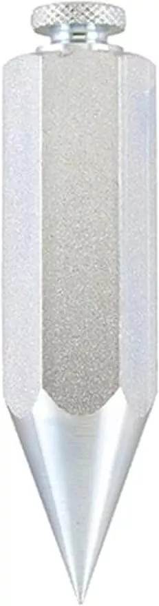 Johnson Level & Tool 012 Steel Hexagonal Plumb Bob, 12 oz., Steel Finish, 1 Pack