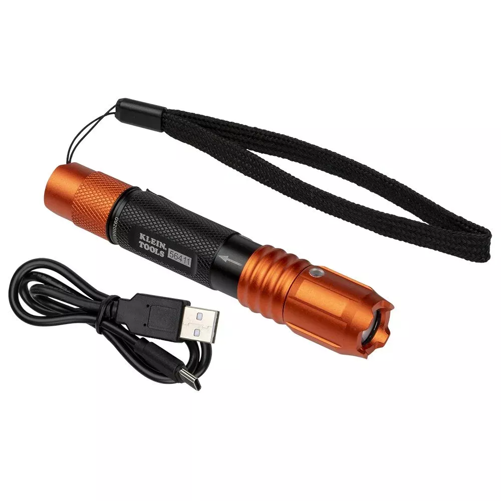 Klein LED Pocket Light Lanyard USB Rechargeable Waterproof 275 Lumens 56411