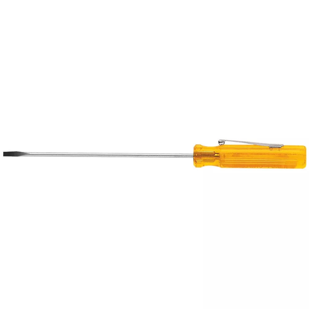 Klein Tools 1/8" Keystone Pocket Clip Screwdriver, 2" Shaft