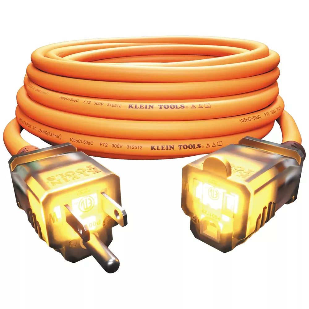 Klein Tools 25' Glow End Extension Cord