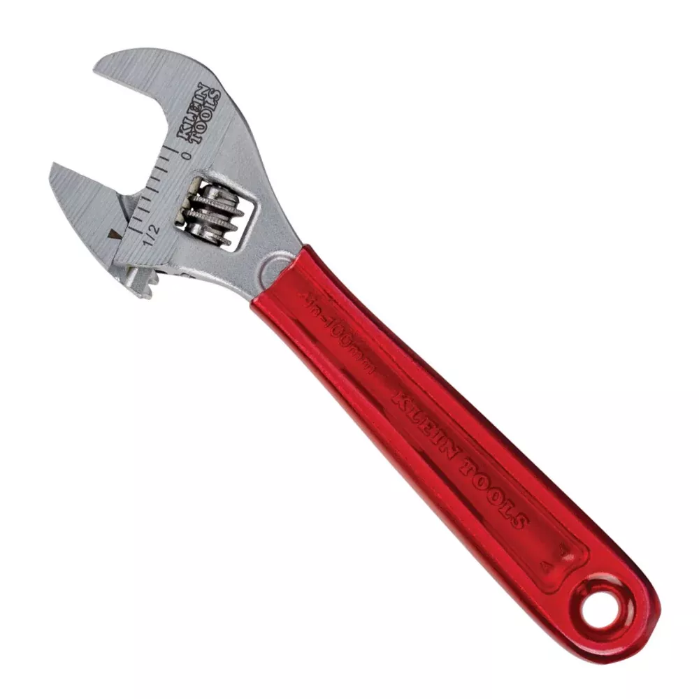 Klein Tools 4" Plastic Dipped Adjustable Wrench