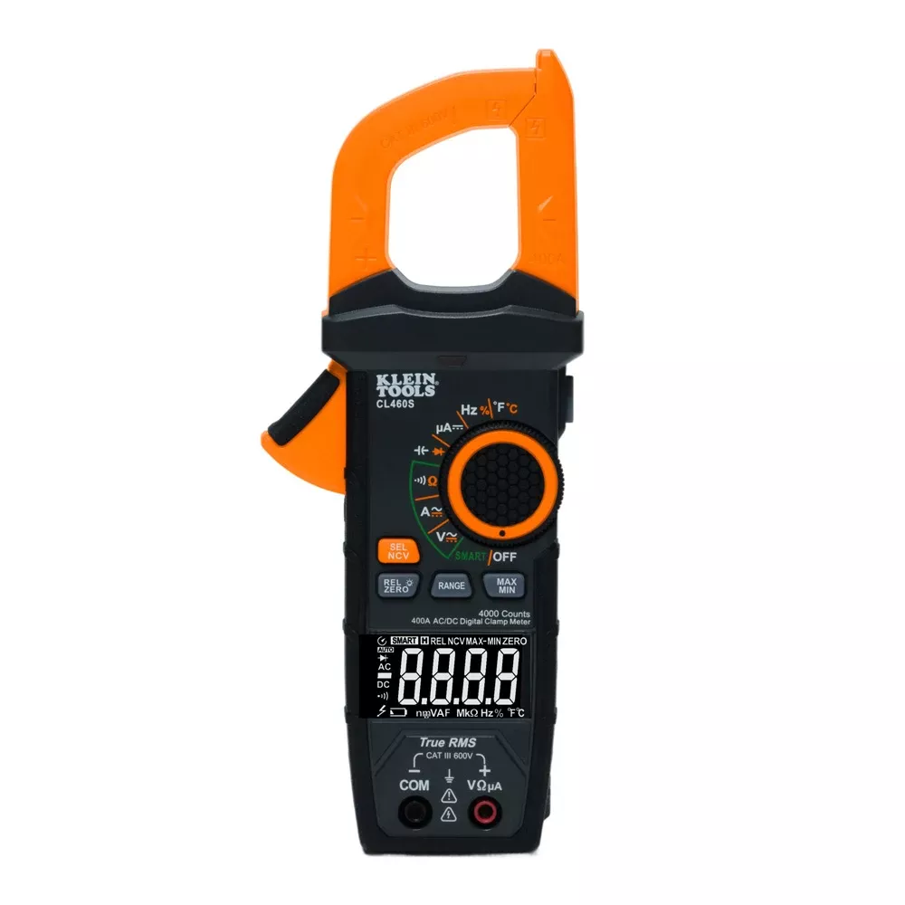 Klein Tools 400A AC/DC Auto-Ranging Smart Digital Clamp Meter CL460S