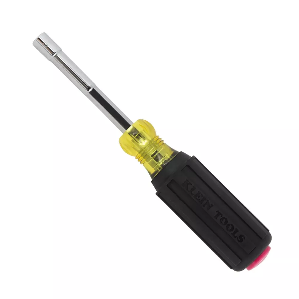 Klein Tools 6mm Metric Magnetic Color-Coded Nut Driver, Heavy-Duty Hollow-Shaft 65406MAGM
