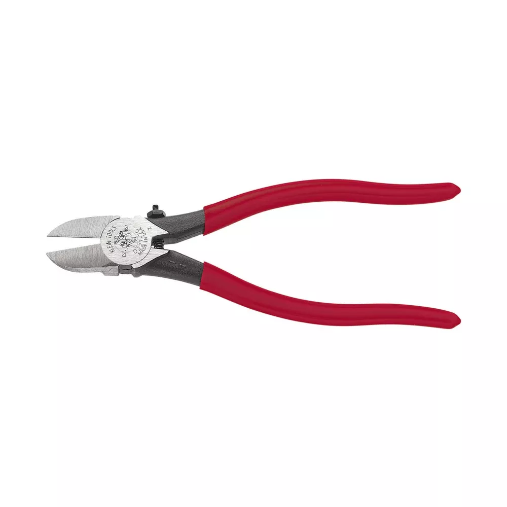 Klein Tools 7" Plastic Cutting Spring-Loaded Diagonal Cutting Pliers