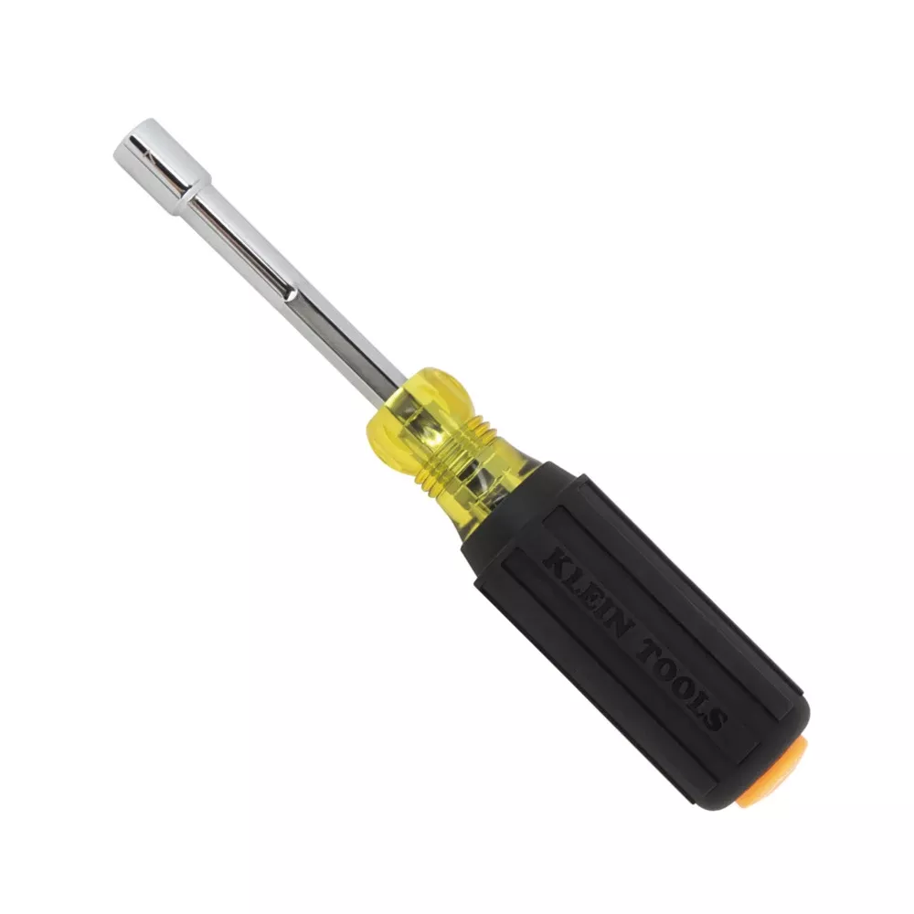 Klein Tools 7mm Metric Magnetic Color-Coded Nut Driver, Heavy-Duty Hollow-Shaft 65407MAGM