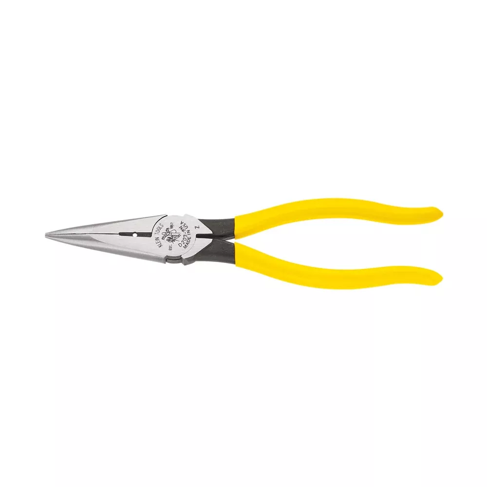 Klein Tools 8" Long Nose Side Cutting & Stripping Pliers
