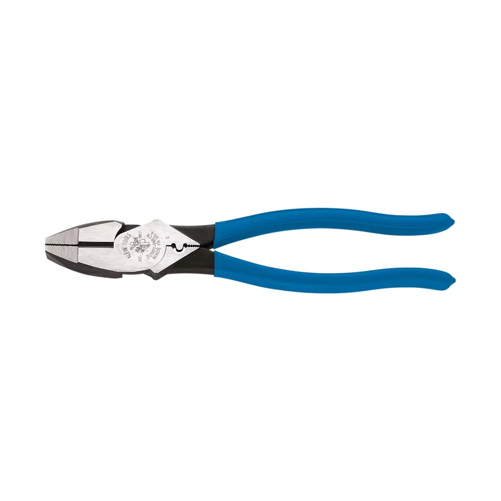 Klein Tools 9" Heavy-Duty New England Nose High Leverage Crimping Pliers