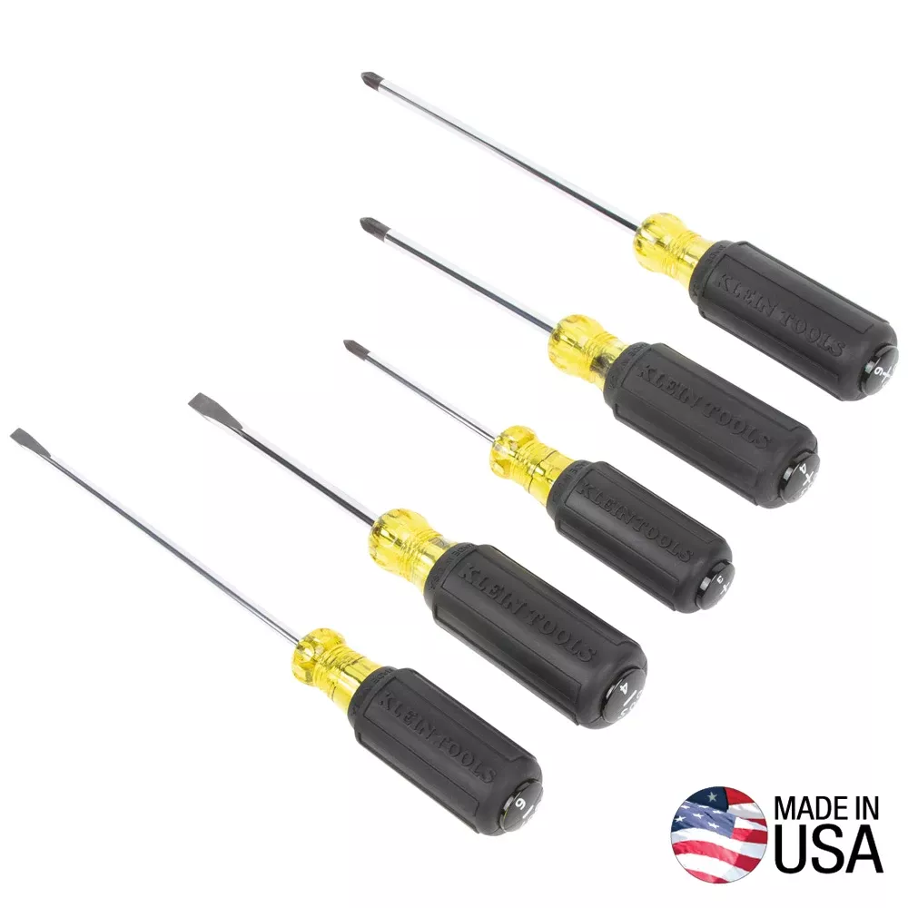 Klein Tools 9-Piece Electrician Screwdriver Set 85850