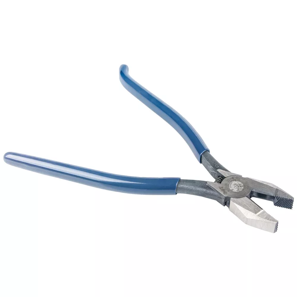 Klein Tools 9" Spring Loaded Square Nose Ironworker's Pliers w/ Left-Handed Grip