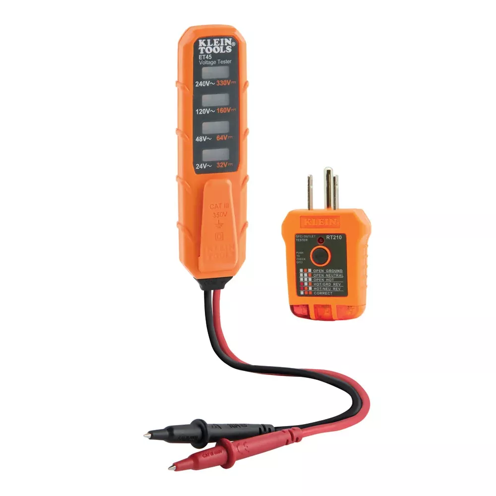 Klein Tools AC/DC Voltage & GFCI Receptacle Outlet Test Kit