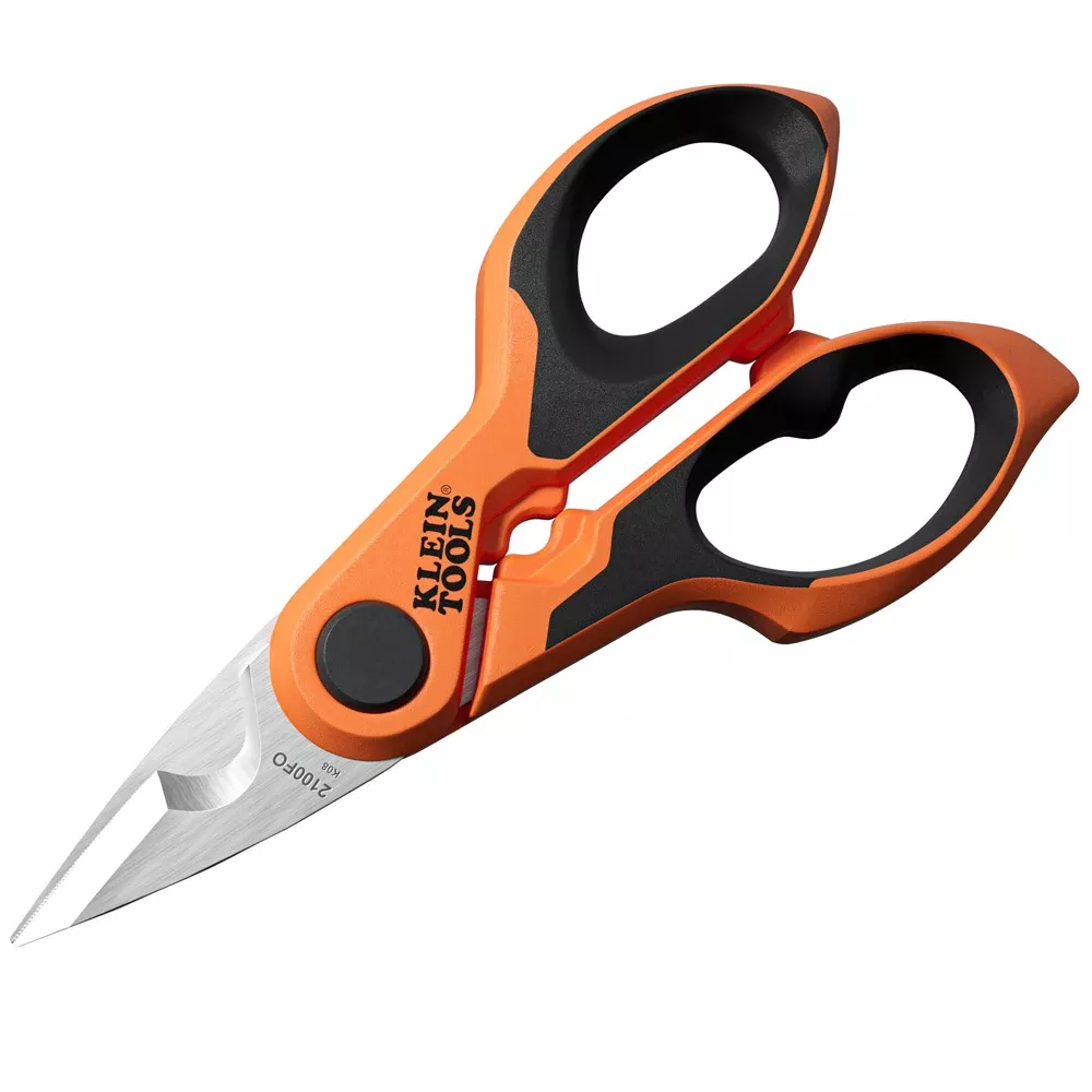 Klein Tools Compact Cable Stripping Electrician Scissors, 6" 2100FO