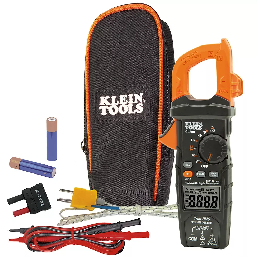 Klein Tools Digital Clamp Meter, AC Auto-Range TRMS, Low Impedance (LoZ), Auto Off