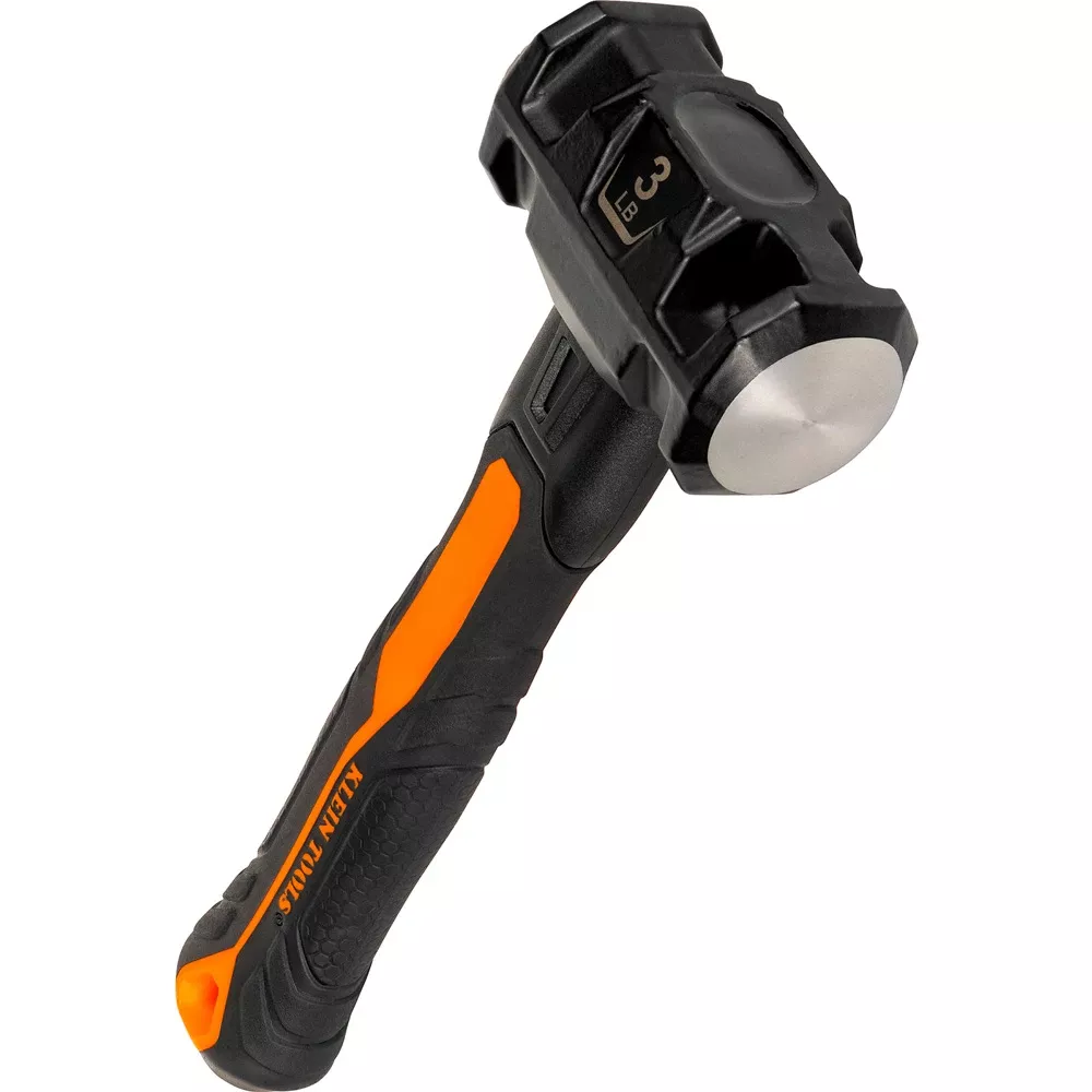 Klein Tools Dual-Faced Fiberglass Handle Hammer, 3lb H80693