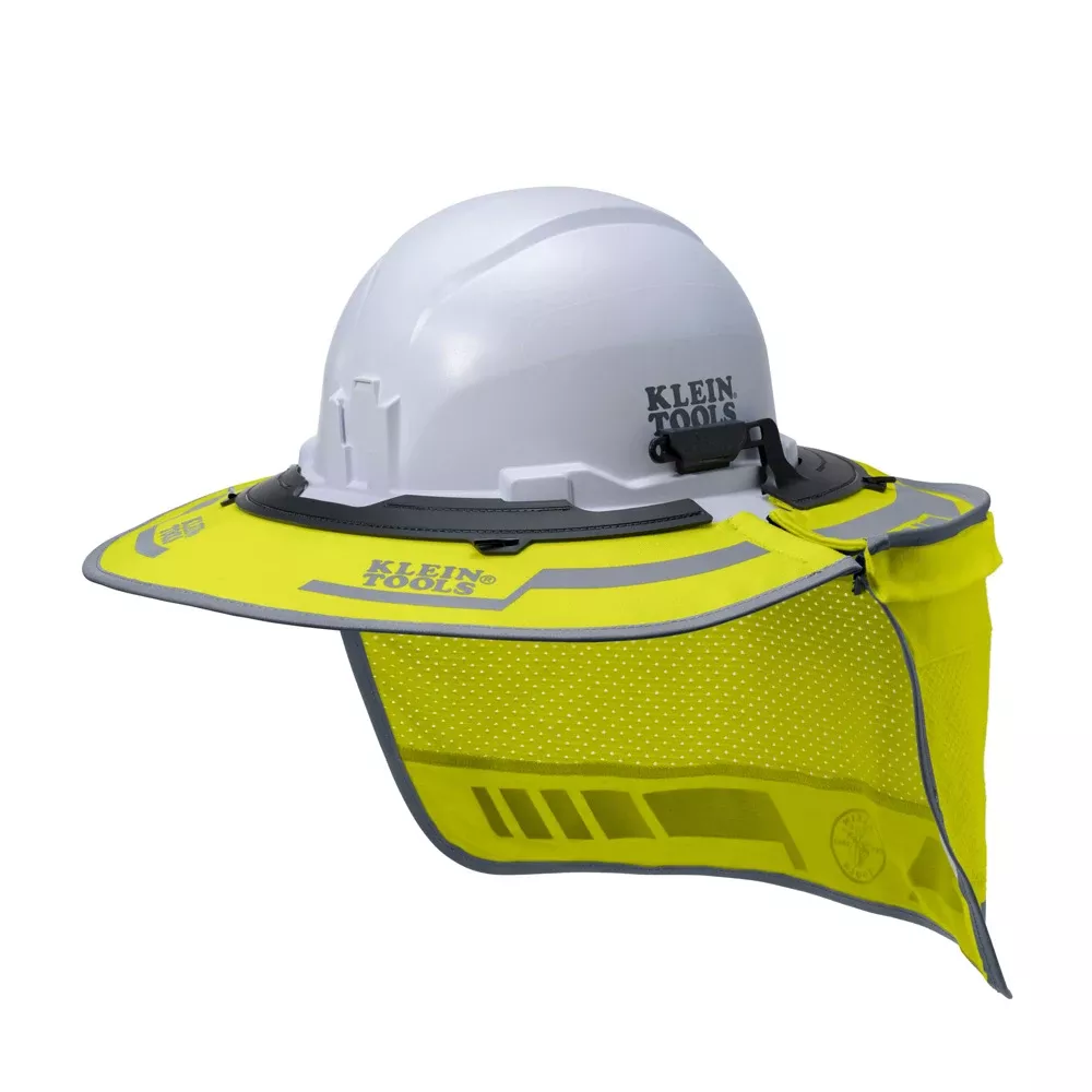 Klein Tools Flame-Resistant Full-Brim Sombrero, High-Visibility Yellow FR03010HIVIS