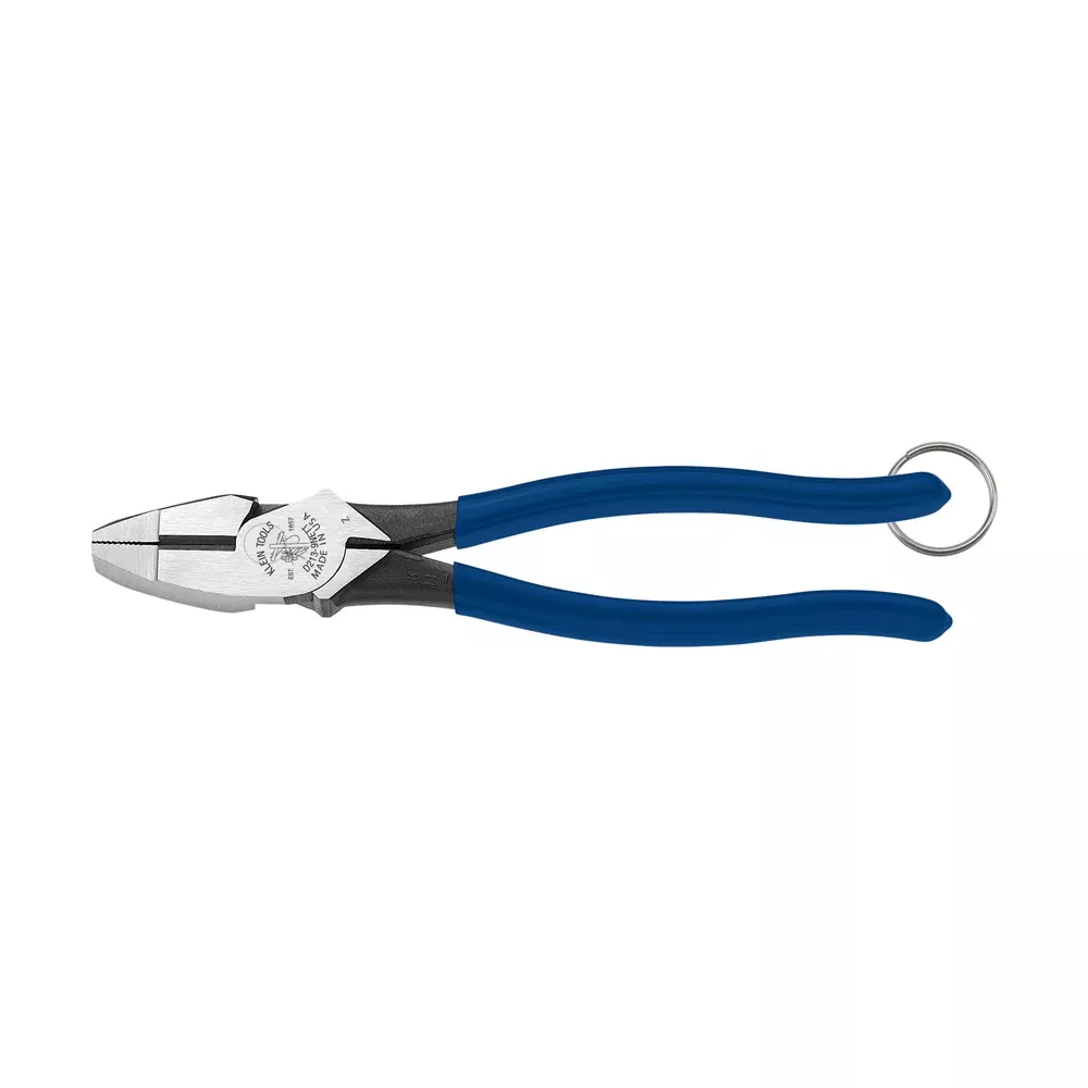 Klein Tools High-Leverage Side Cutter Pliers w/ Tether Ring