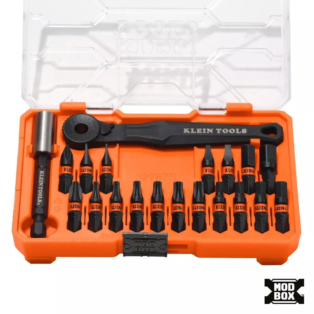 Klein Tools Proflex Micro Ratchet Impact Bit Set, 20-Piece 32787S