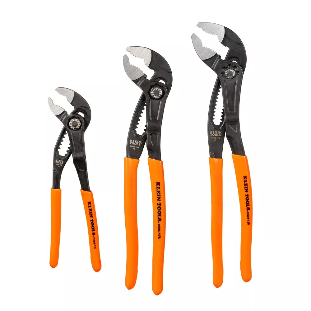 Klein Tools Quick Adjust Klaw™ Pump Pliers Set, 3-Piece D5053BKIT