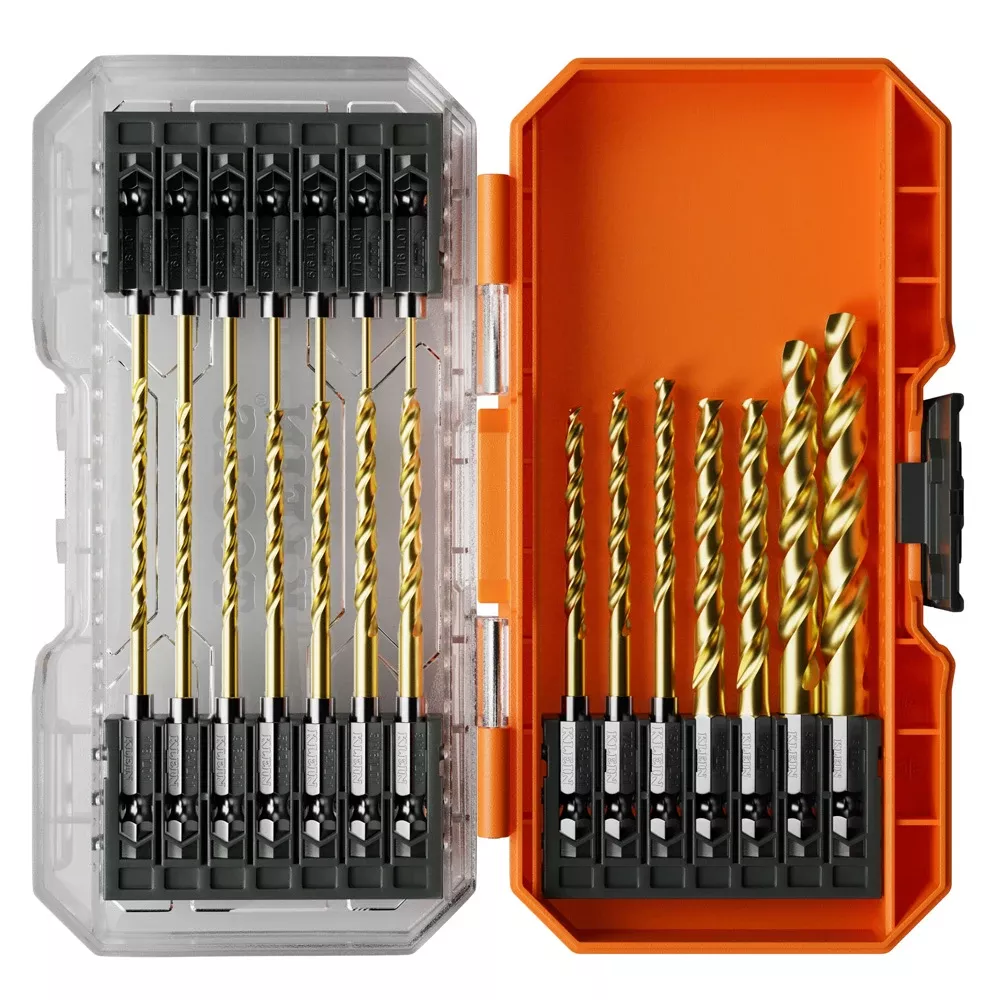Klein Tools Titanium Drill Bit Set (21-Piece) 53621