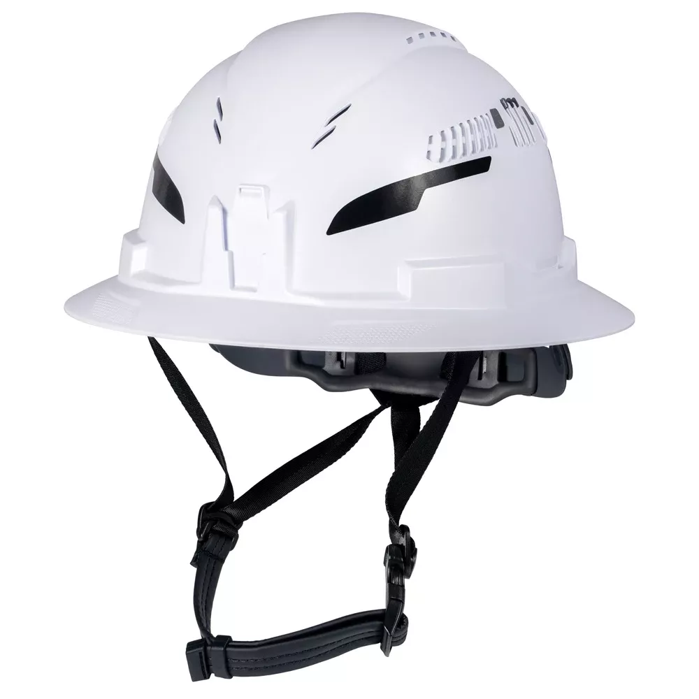 Klein Tools Type-2 Hard Hat, Vented Full Brim Style, White 60401T2