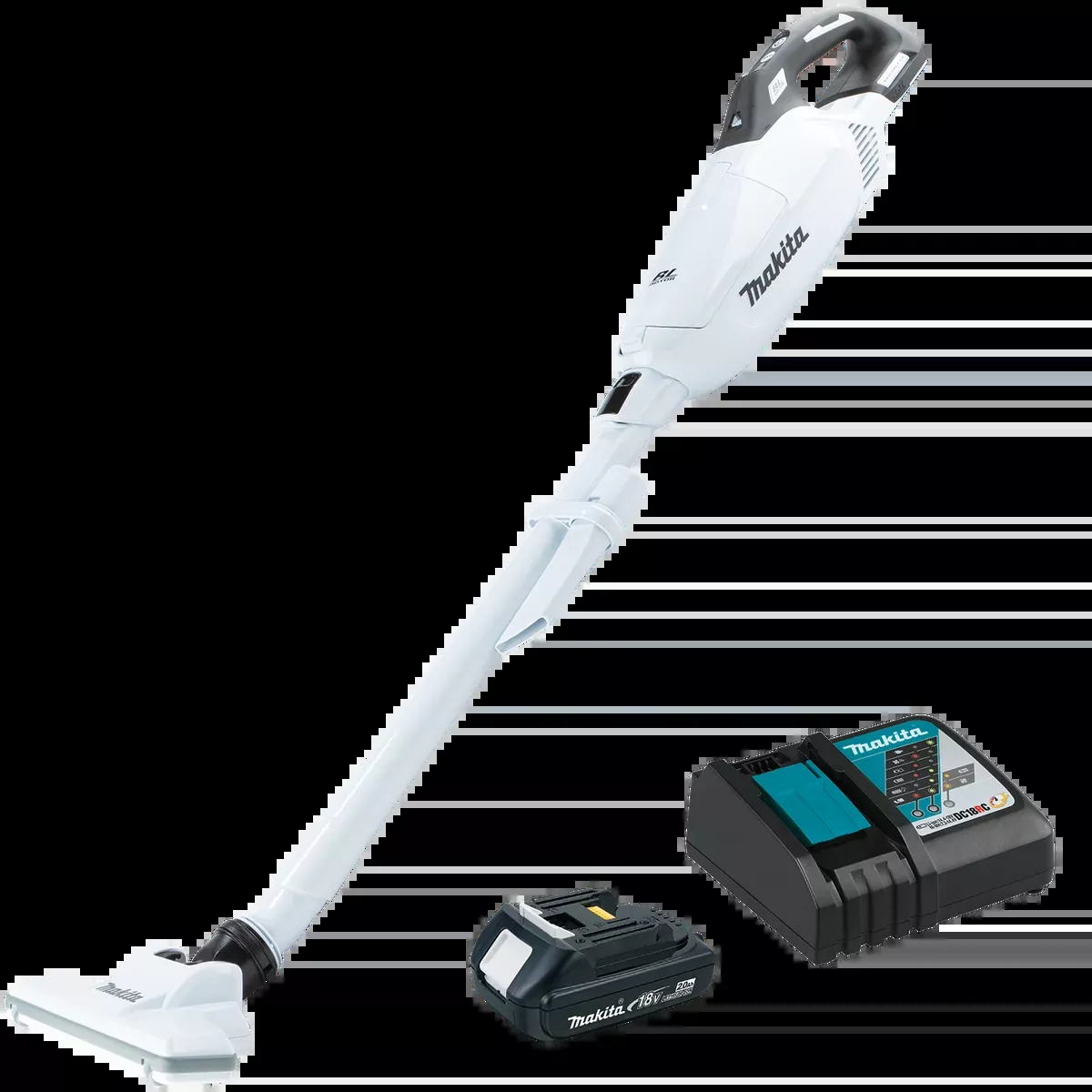 MAKITA 18V LXT Compact 4 ‑Speed Vacuum w/ Push Button & Dust Bag Kit