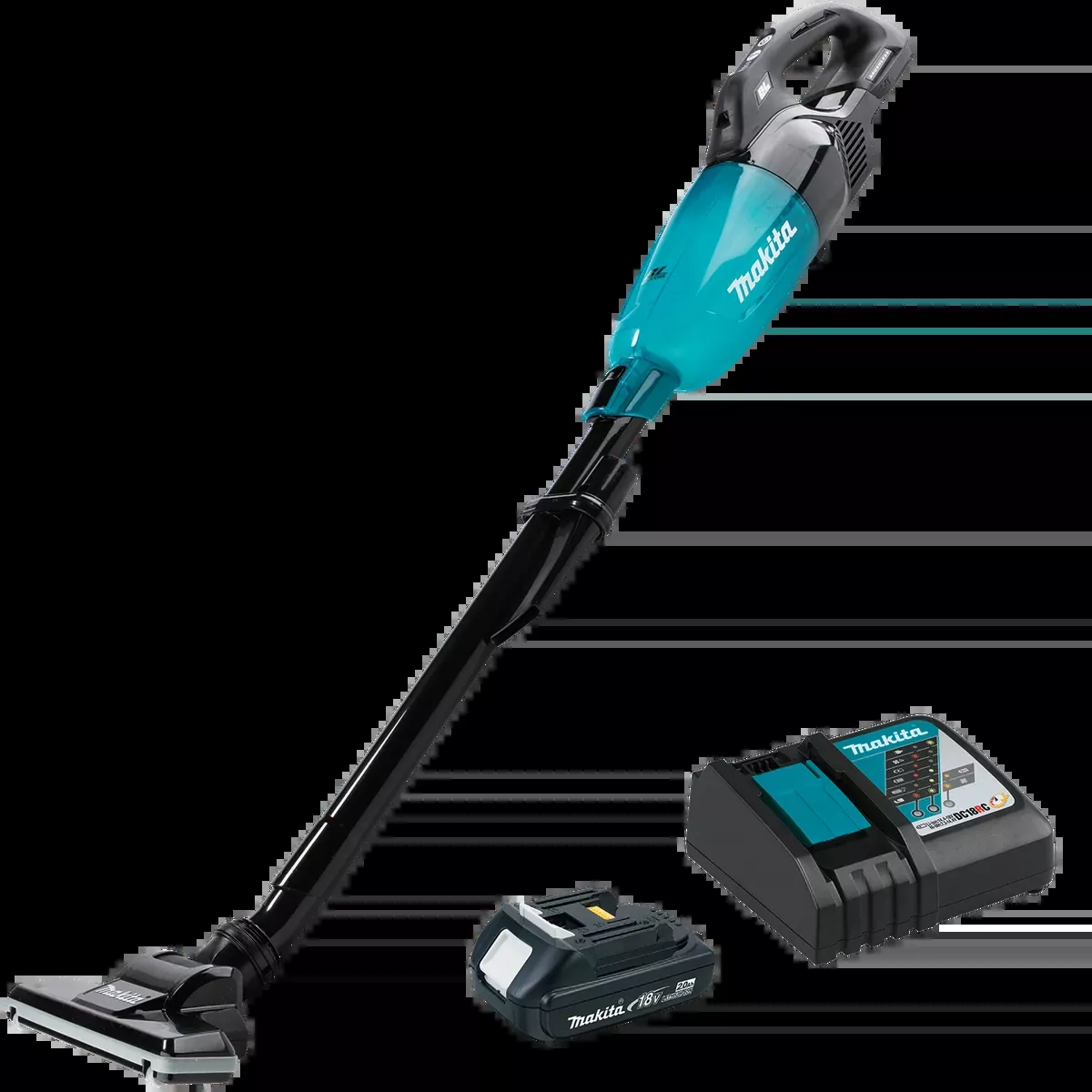 MAKITA 18V LXT Compact 4‑Speed Vacuum w/ Push Button Kit