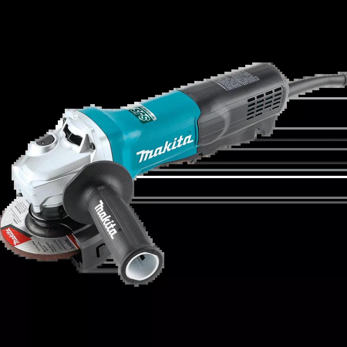 MAKITA 4‑1/2" SJS™II High‑Power Angle Grinder, Paddle Switch
