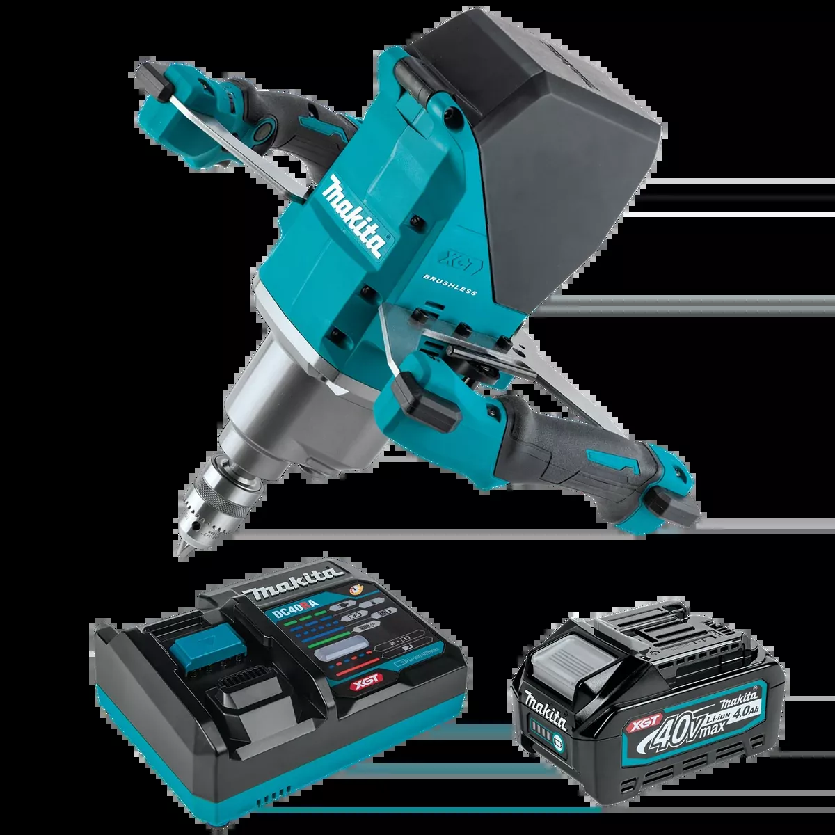 MAKITA 40V MAX XGT 1/2" Mixer Kit