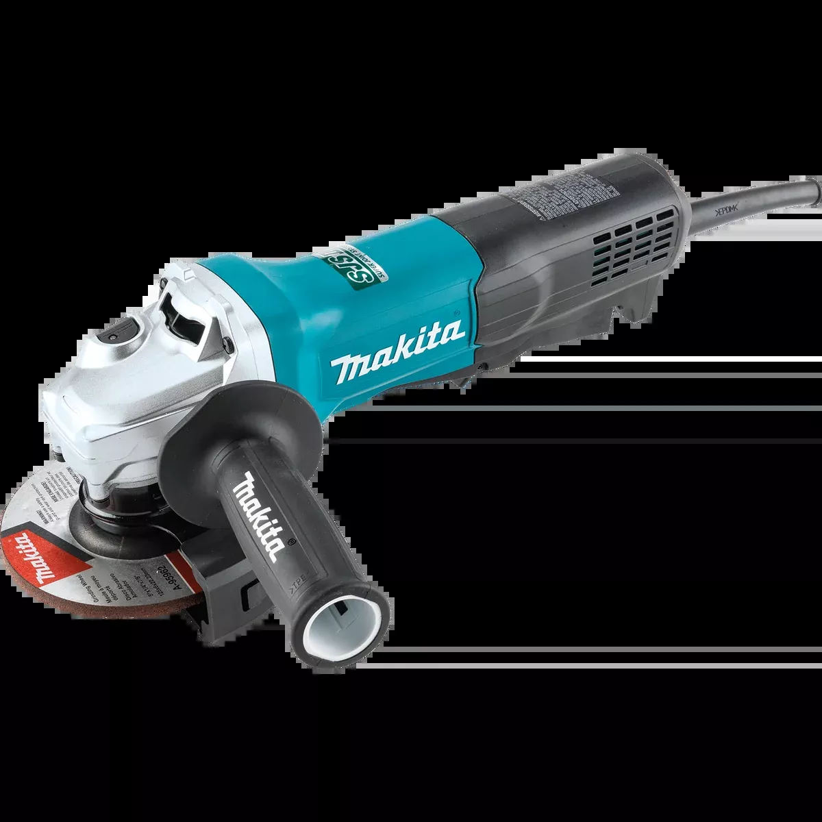 MAKITA 5" SJS™II High‑Power Angle Grinder, Paddle Switch