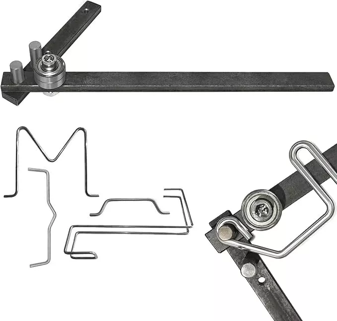 Manual Rod Bender Mini Tubing Bender Hand Rebar Bender Desktop Workbench Bending Tool for Bending of 1/4" Pipe