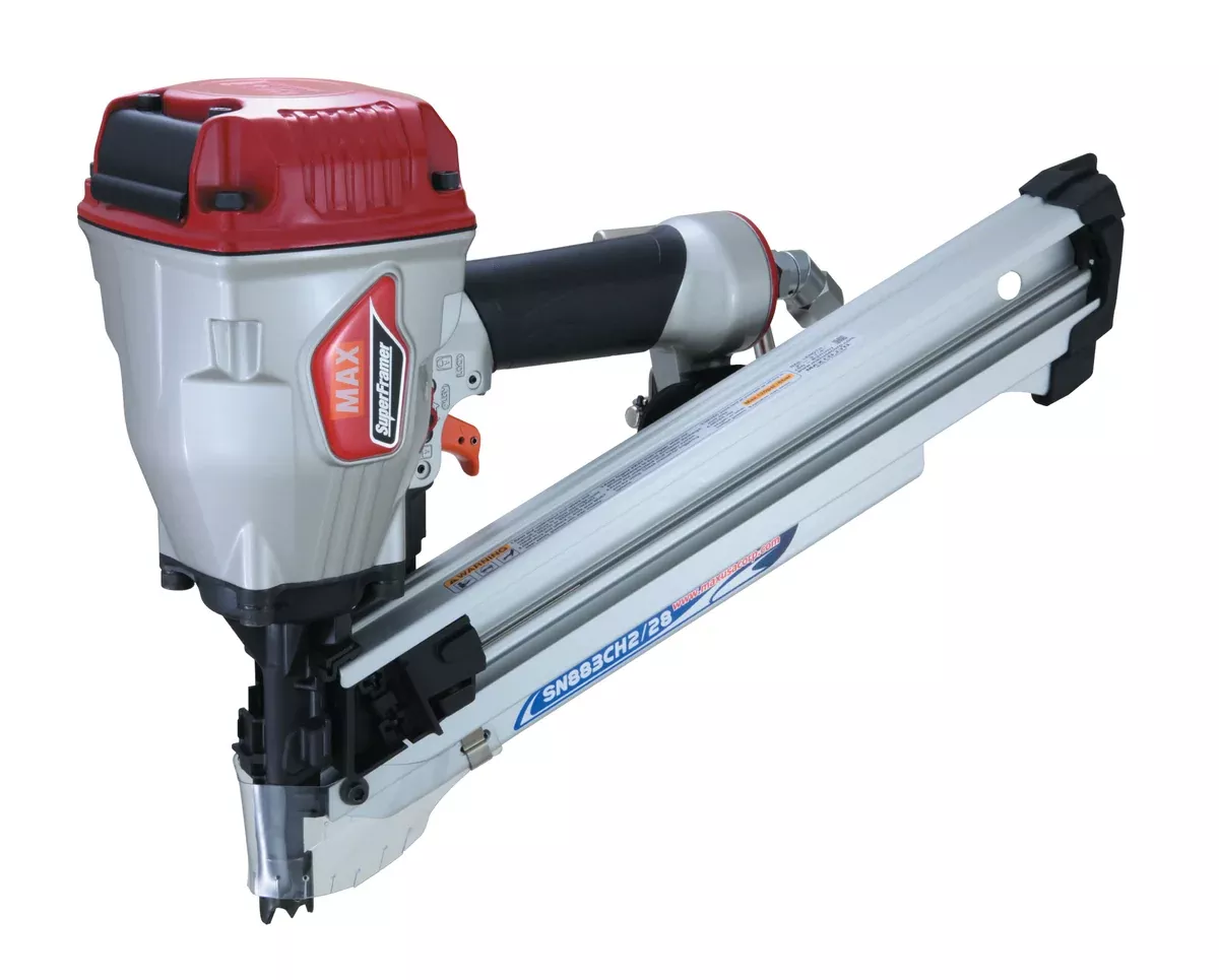 MAX 28 Degree Framing Offset/Clipped Head Stick Nailer Up To 3-1/4"