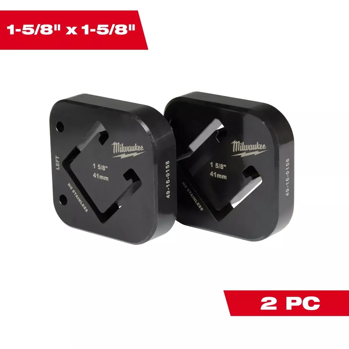 Milwaukee 1-5/8" x 1-5/8" Strut Shearing Dies