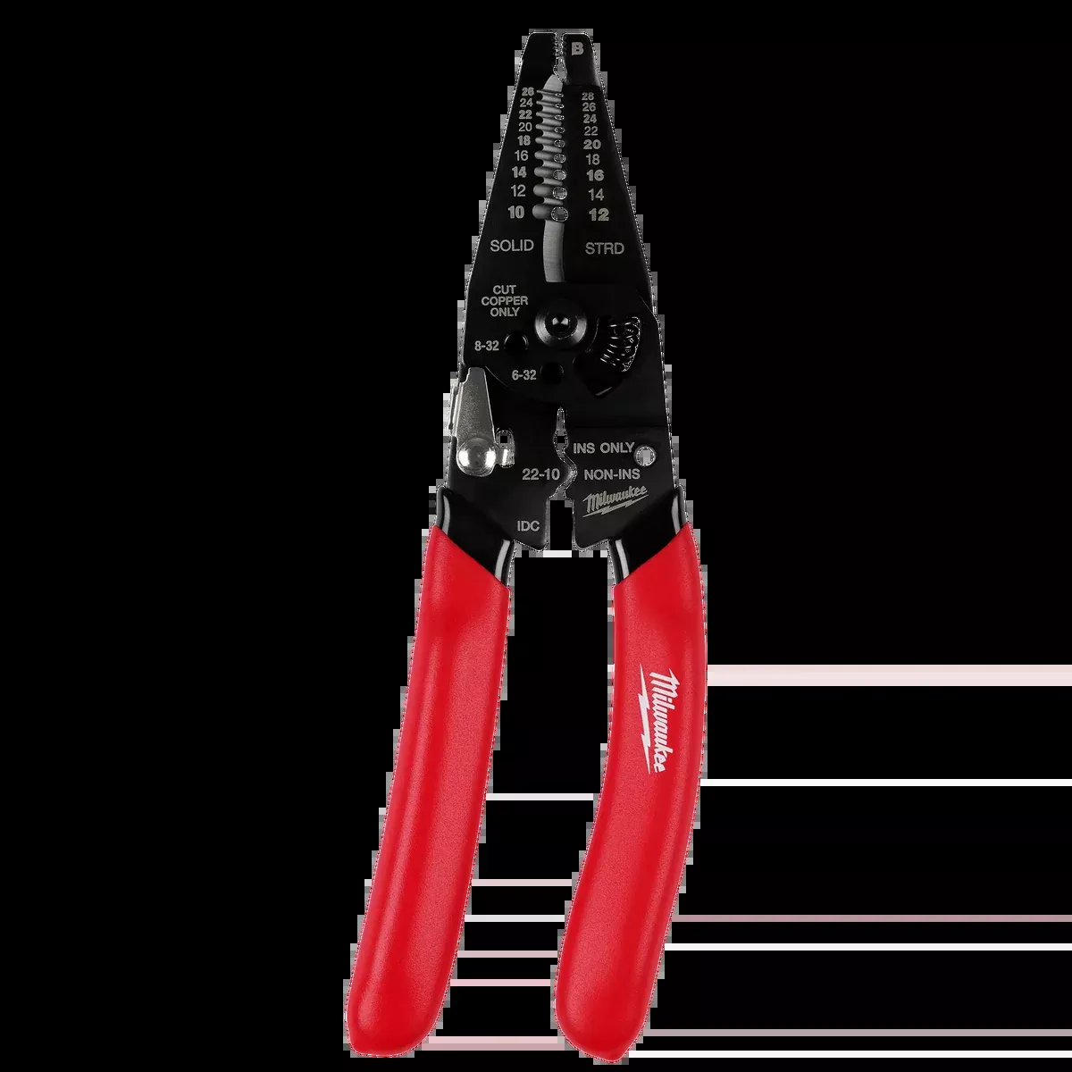 Milwaukee 10-28 AWG Multi-Purpose Dipped Grip Wire Stripper & Cutter w/ Reinforced Head