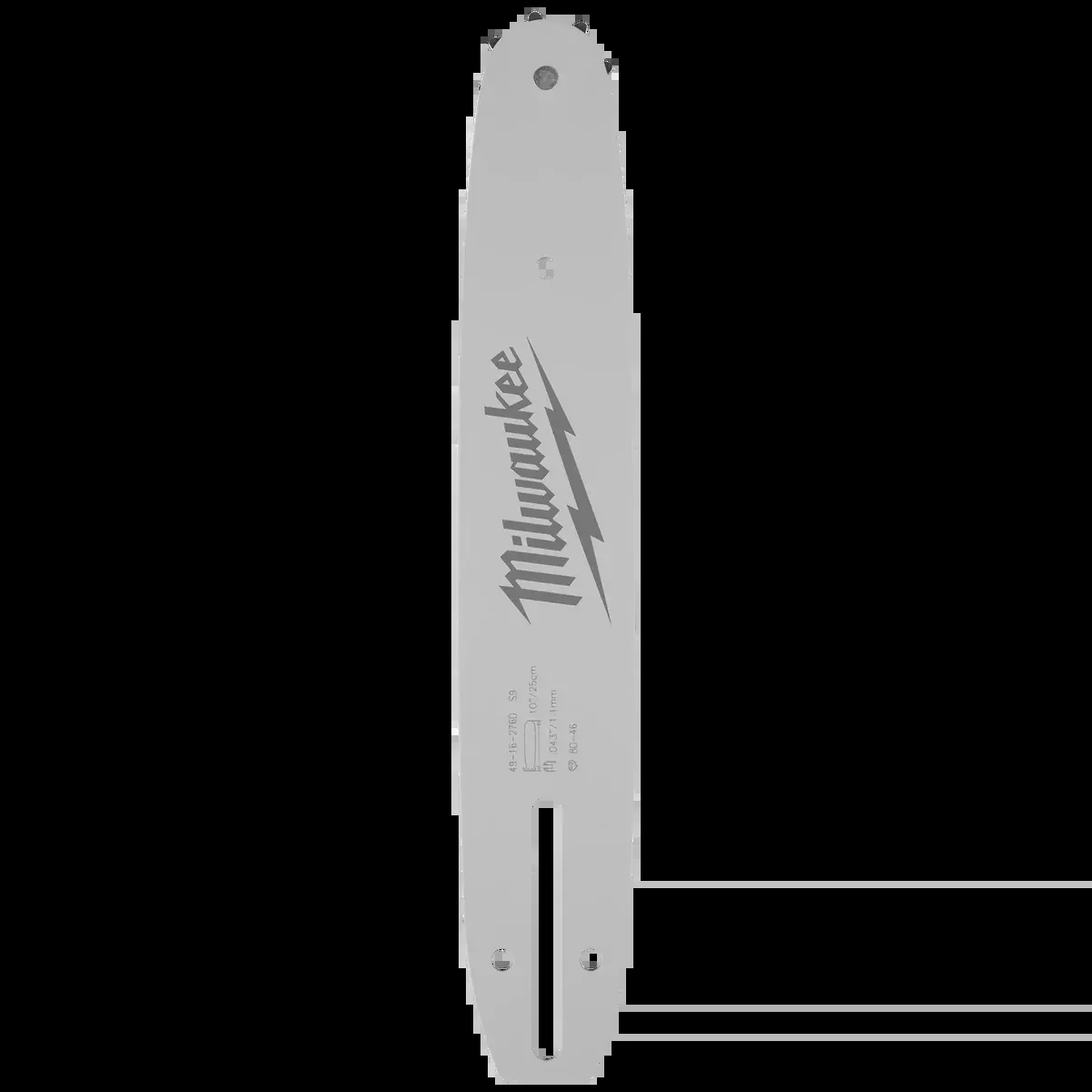 Milwaukee 10" .325" LOW PROFILE™ Pitch, .043" Gauge Guide Bar