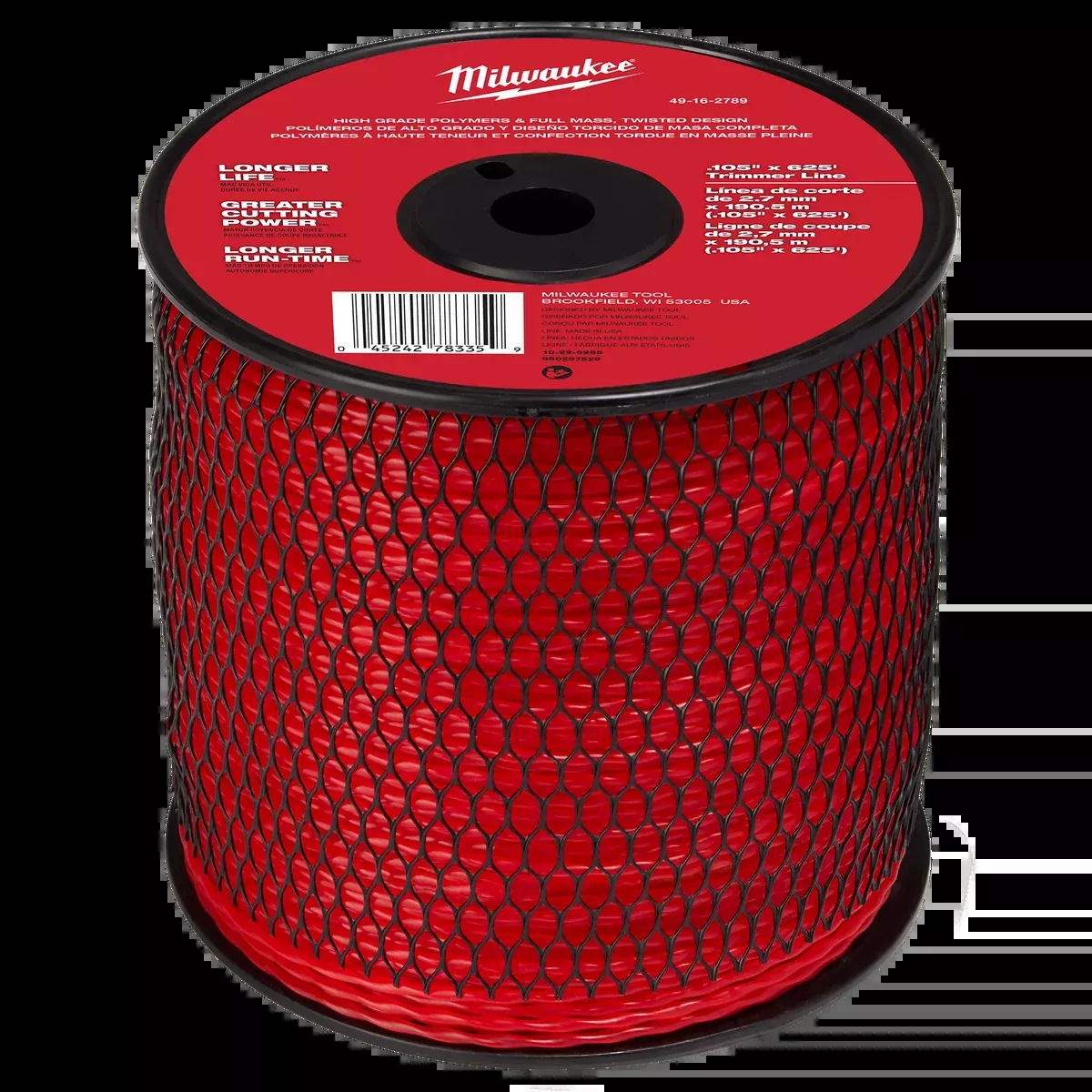 Milwaukee .105" x 625’ (3 lbs.) Twisted Trimmer Line