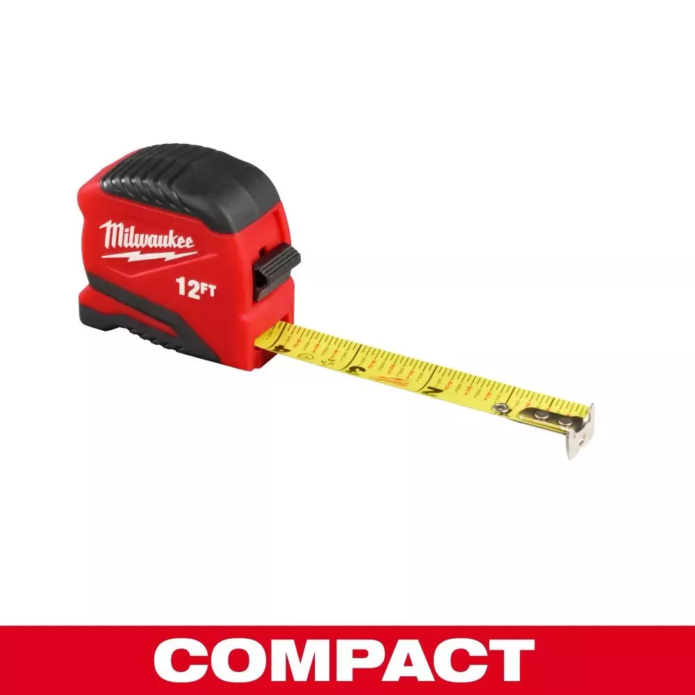 Milwaukee 12ft Compact Tape Measure 48-22-1712