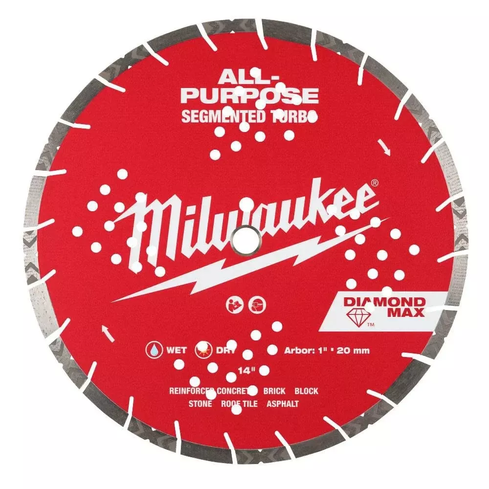 Milwaukee 14" Diamond Blade Universal Segmented-Turbo 49-93-7140